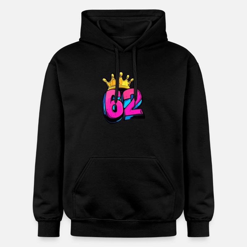 Couronne à 62 chiffres - Sweat à capuche Softstyle® Gildan Unisexe - noir