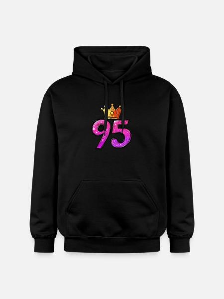 95 Number Crown - Gildan Unisex Softstyle® Midweight Hoodie - black