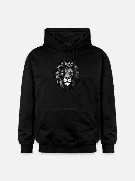Lion Head - Gildan Unisex Softstyle® Midweight Hoodie - black