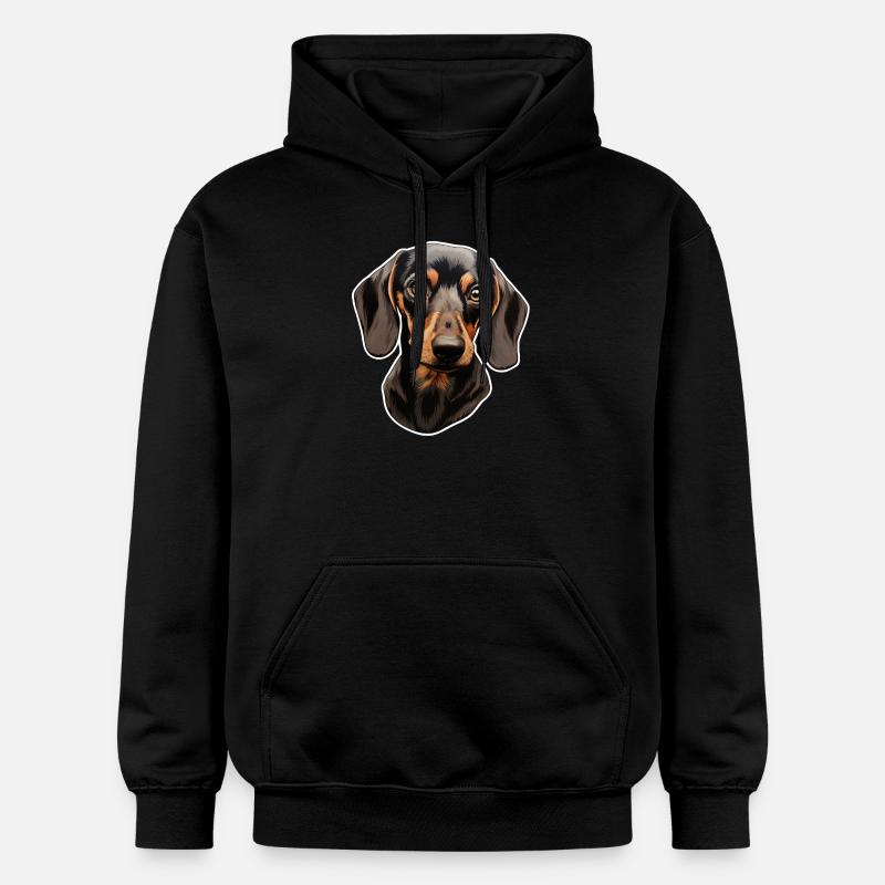Teckel ou teckel - Sweat à capuche Softstyle® Gildan Unisexe - noir