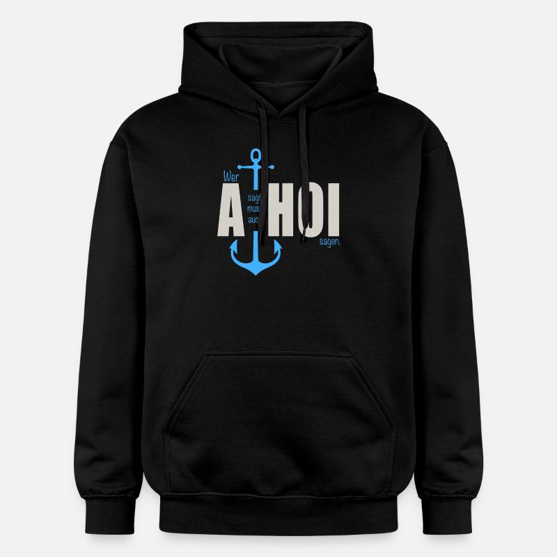 Qui dit - Sweat à capuche Softstyle® Gildan Unisexe - noir