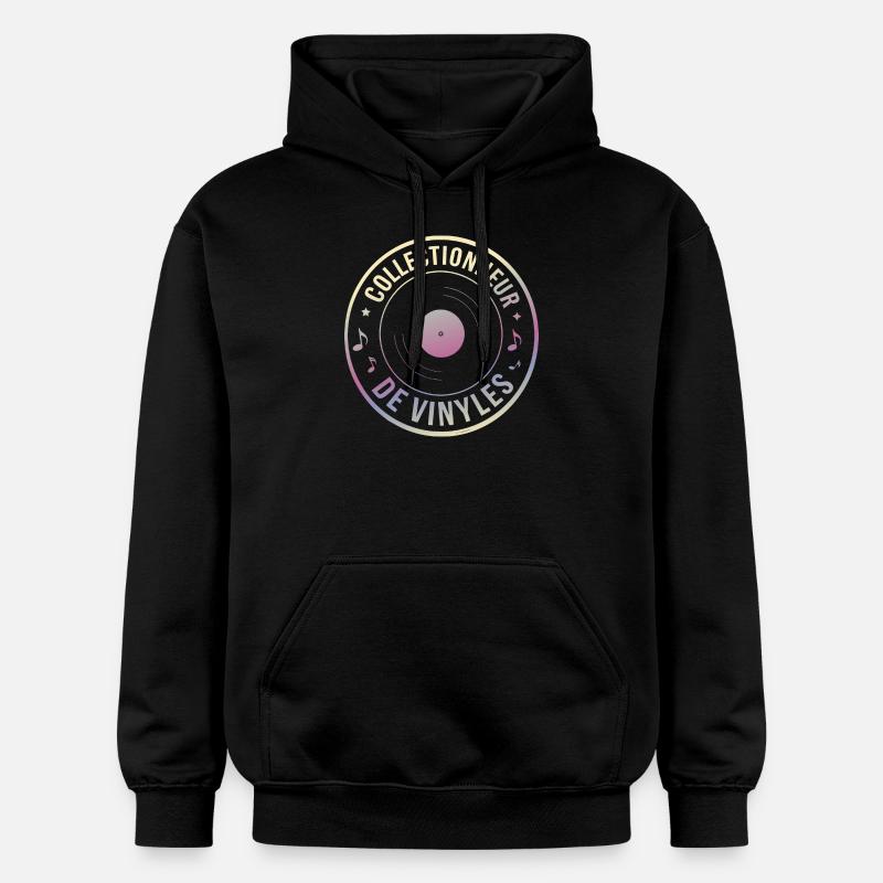 Collectionneur de vinyles - Sweat à capuche Softstyle® Gildan Unisexe - noir