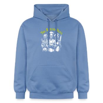 Baking Dead - backende Zombies - Gildan Unisex Softstyle® Midweight Hoodie - Carolina Blue - Vorne - Liana (172cm) & Jaron (178cm)