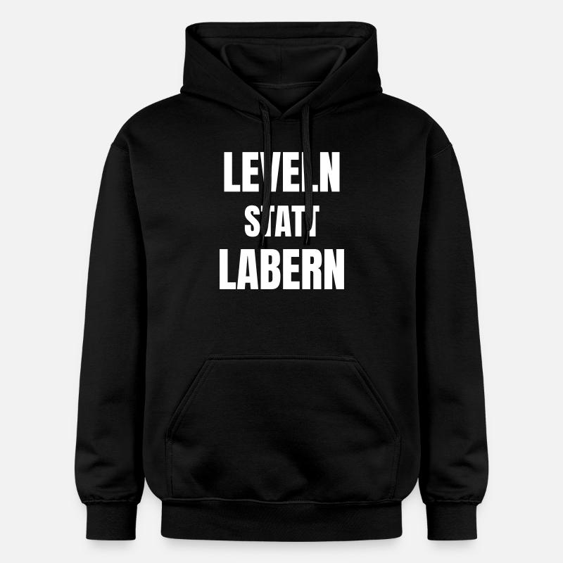 Niveler au lieu de babiller - Sweat à capuche Softstyle® Gildan Unisexe - noir