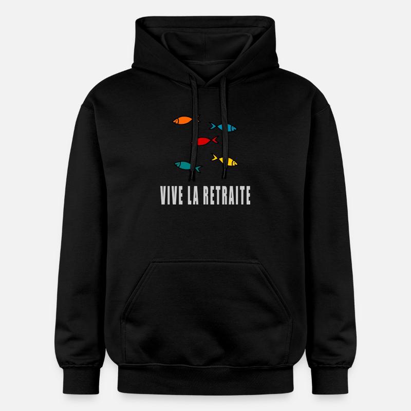 RETRAITE. BONNE RETRAITE. JOYEUSE RETRAITE - Sweat à capuche Softstyle® Gildan Unisexe - noir