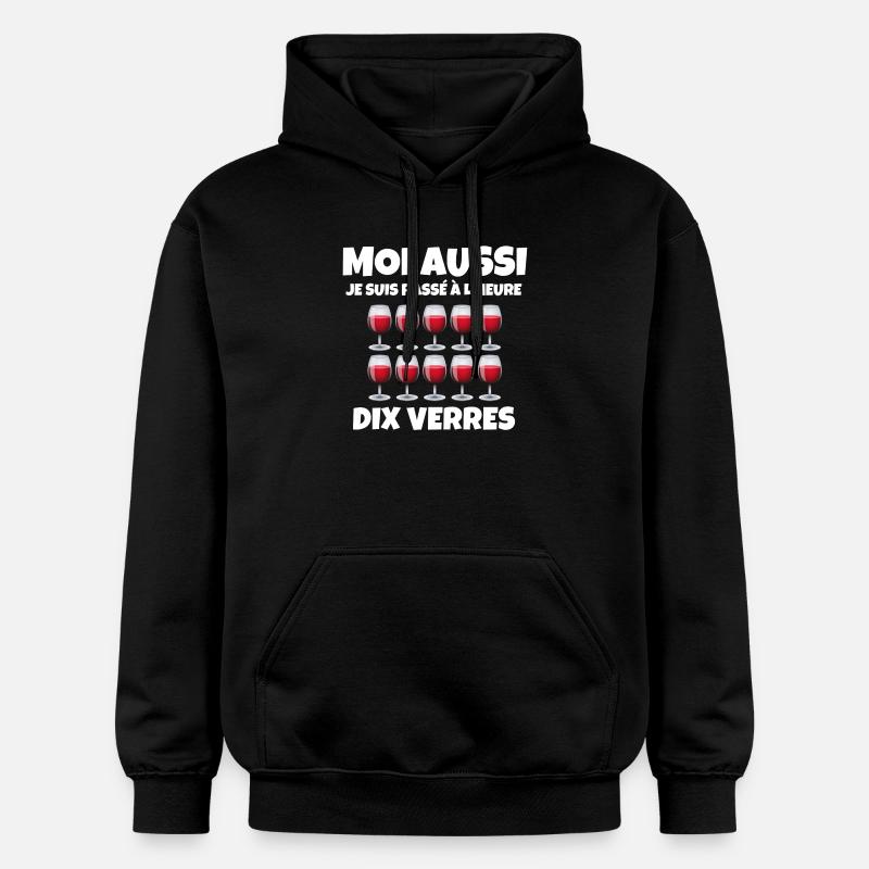 heure d'hiver - Sweat à capuche Softstyle® Gildan Unisexe - noir