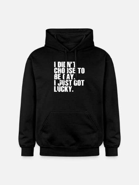 Gay Humor Gay Saying Funny Rainbow Flag - Gildan Unisex Softstyle® Midweight Hoodie - black