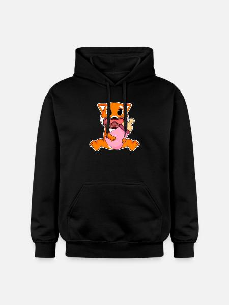 Motif Shiba Inu bébé - Sweat à capuche Softstyle® Gildan Unisexe - noir