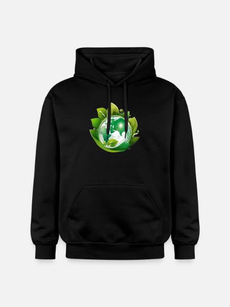Planet Erde, Mutter Natur - Gildan Unisex Softstyle® Midweight Hoodie - Schwarz
