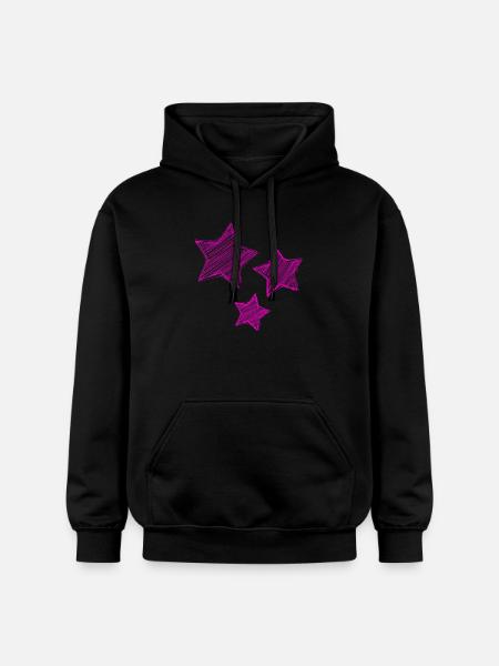 STAR. STARS. STAR. FEAST - Gildan Unisex Softstyle® Midweight Hoodie - black
