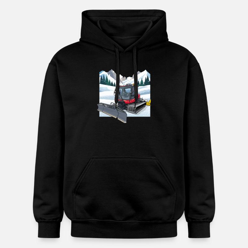 Déneigement de la dameuse - Sweat à capuche Softstyle® Gildan Unisexe - noir