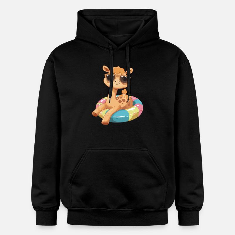 Kamel Comic Cool - Gildan Unisex Softstyle® Midweight Hoodie - Schwarz