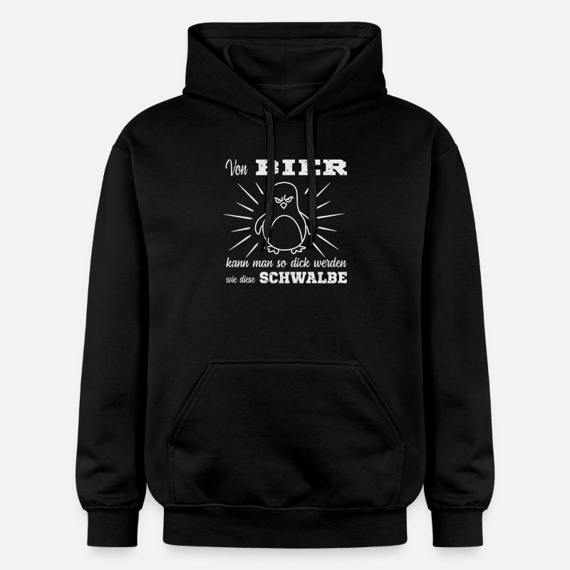 Bier Spruch - Gildan Unisex Softstyle® Midweight Hoodie - Schwarz