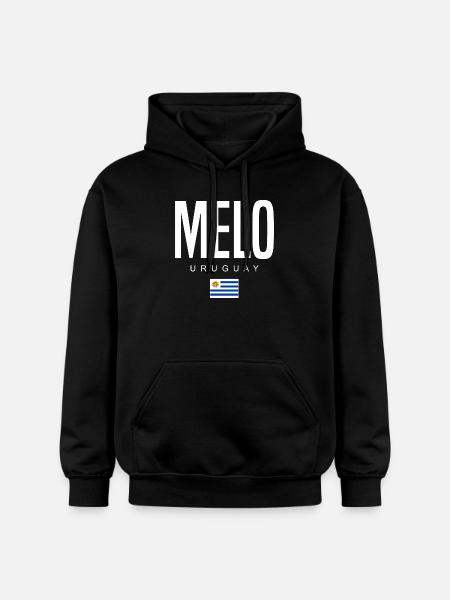 Melo Uruguay Uruguayan - Gildan Unisex Softstyle® Midweight Hoodie - black