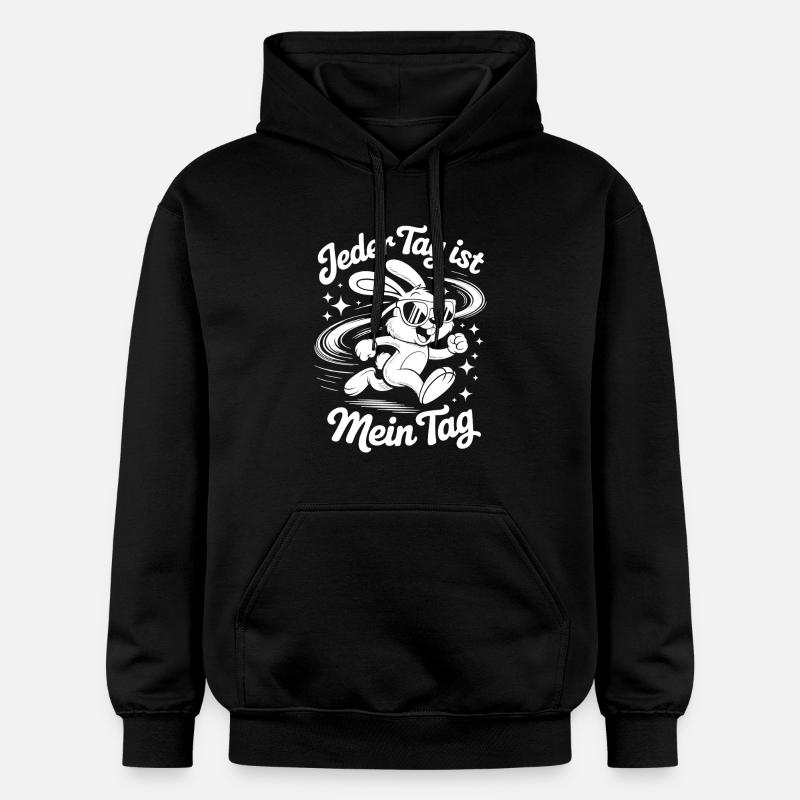 Chaque jour est mon jour - Sweat à capuche Softstyle® Gildan Unisexe - noir