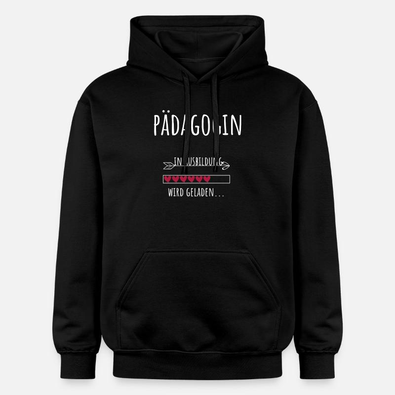 Studentin Beruf Ausbildung Pädagogin - Gildan Unisex Softstyle® Midweight Hoodie - Schwarz