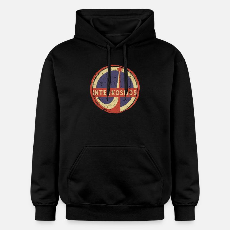 Emblème du Cercle Rétro DDR Interkosmos - Sweat à capuche Softstyle® Gildan Unisexe - noir