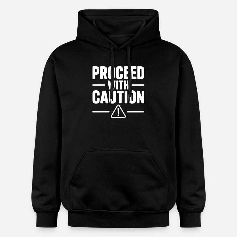Procédez avec prudence - Sweat à capuche Softstyle® Gildan Unisexe - noir