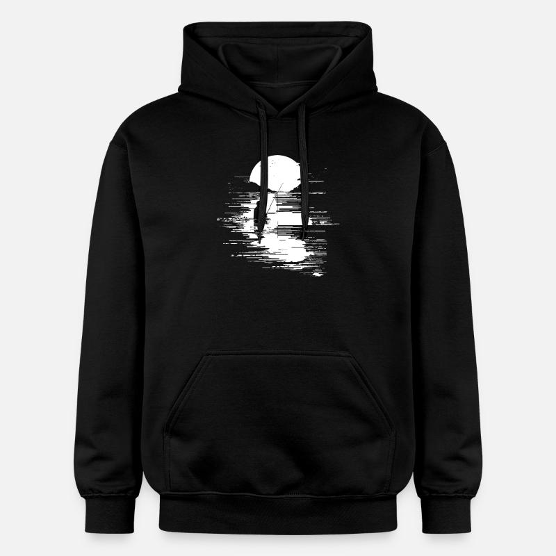 Graphique de pêche - Sweat à capuche Softstyle® Gildan Unisexe - noir