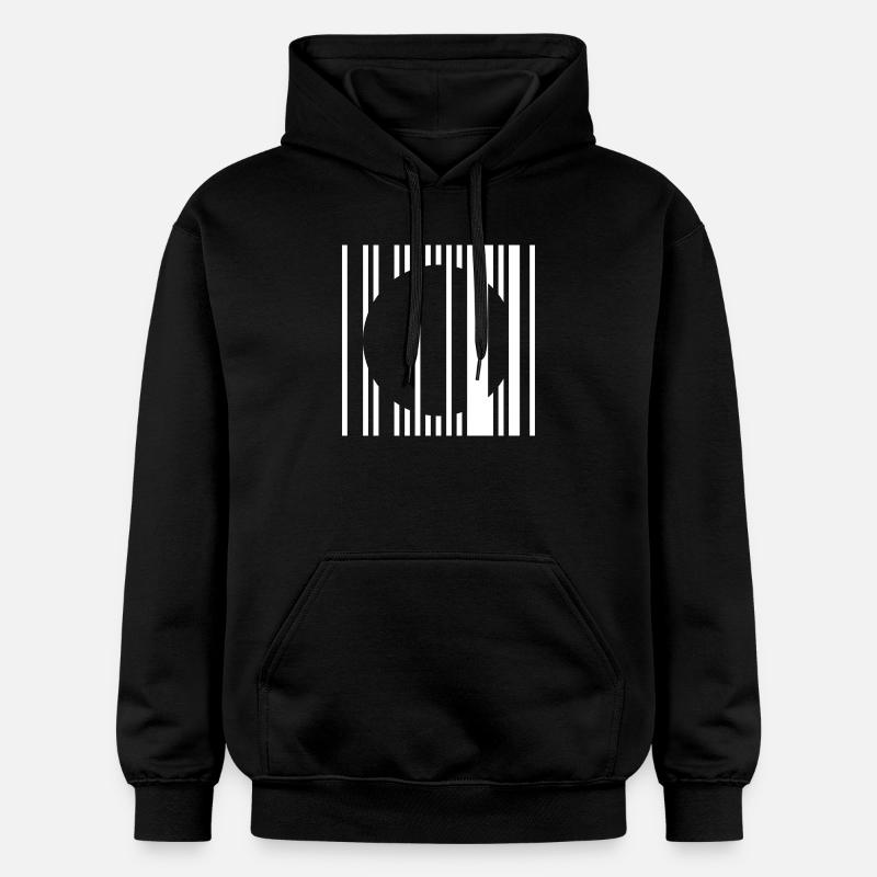 Cercle à bandes verticales - Sweat à capuche Softstyle® Gildan Unisexe - noir
