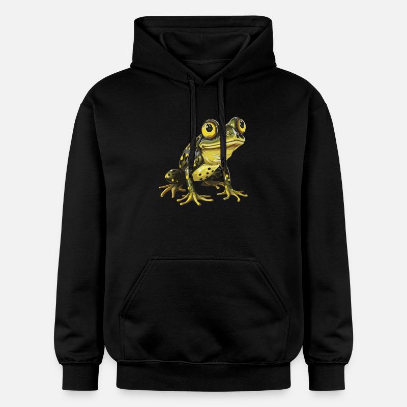 Animal grenouille - Sweat à capuche Softstyle® Gildan Unisexe - noir