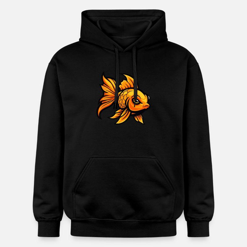 Bande dessinée Poisson Rouge - Sweat à capuche Softstyle® Gildan Unisexe - noir