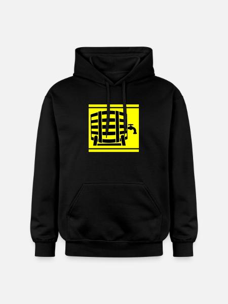 Beer barrel beer - Gildan Unisex Softstyle® Midweight Hoodie - black