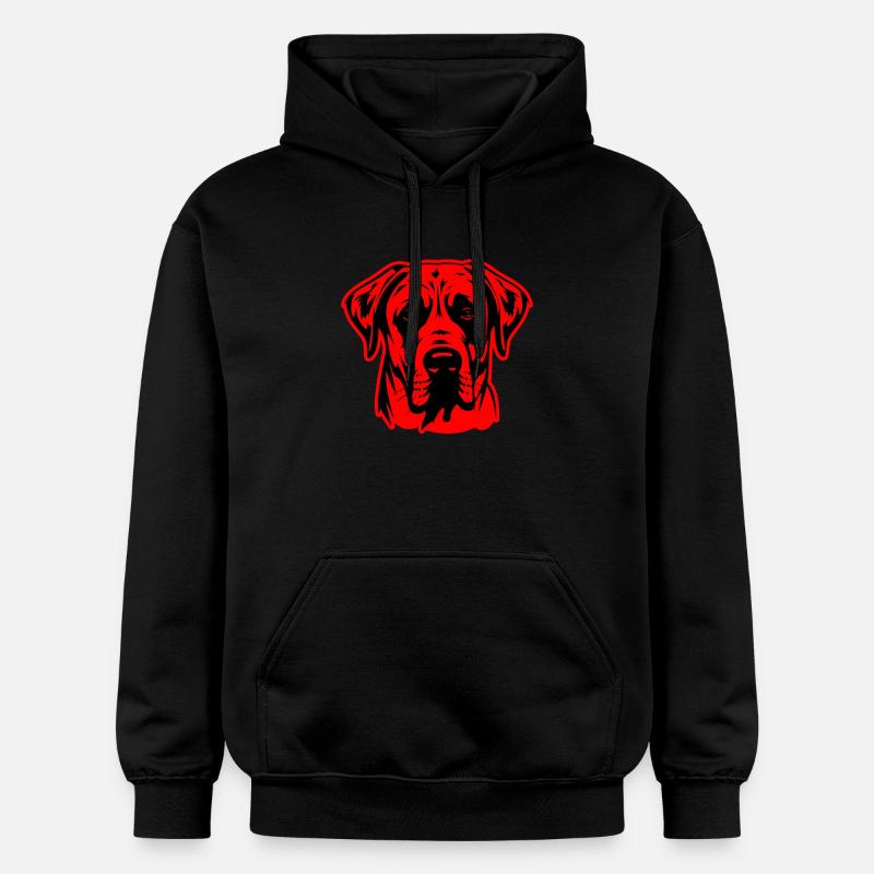 Tête de chien Kangal - Sweat à capuche Softstyle® Gildan Unisexe - noir