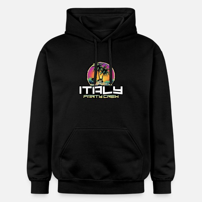 Italie Party Crew Vacances - Sweat à capuche Softstyle® Gildan Unisexe - noir
