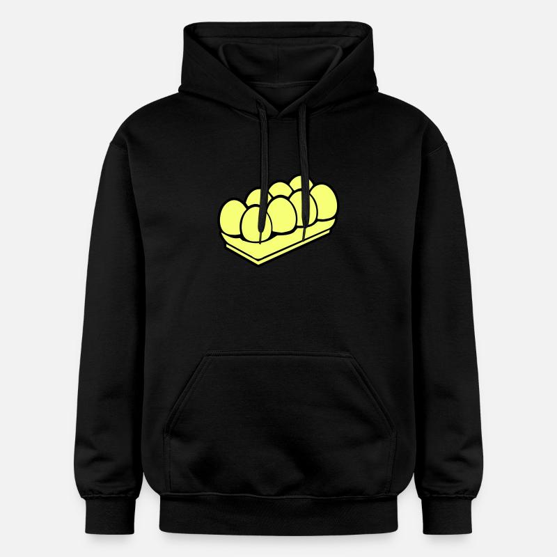 Symbole des œufs - Sweat à capuche Softstyle® Gildan Unisexe - noir