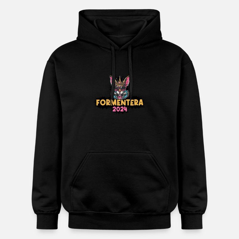 Formentera 2024 Lapin - Sweat à capuche Softstyle® Gildan Unisexe - noir