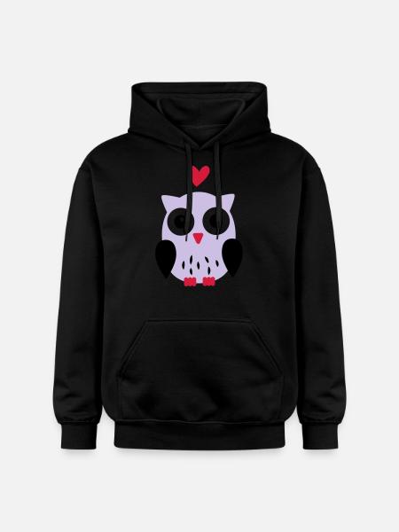 Eule - Sweat à capuche Softstyle® Gildan Unisexe - noir