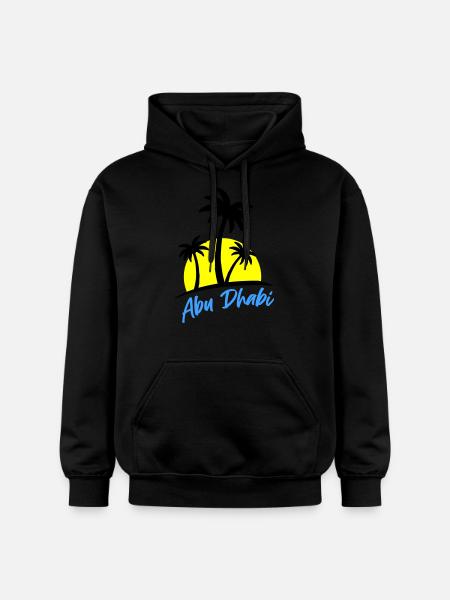 Abu Dhabi - Gildan Unisex Softstyle® Midweight Hoodie - black