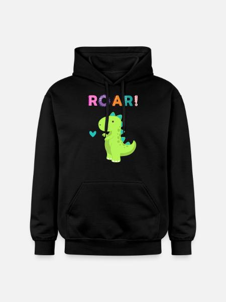 Roar - Sweet Dino! - Gildan Unisex Softstyle® Midweight Hoodie - black