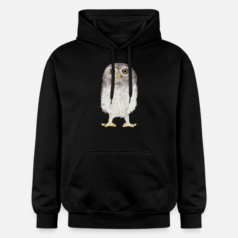 Hibou - Sweat à capuche Softstyle® Gildan Unisexe - noir