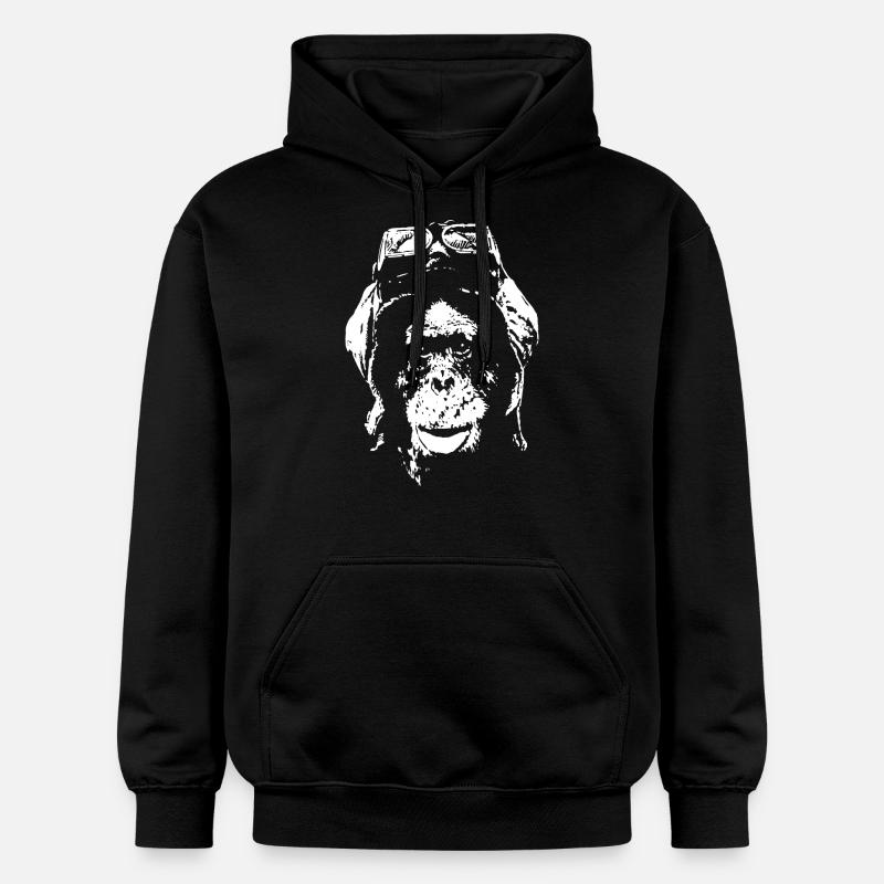 Singe - Sweat à capuche Softstyle® Gildan Unisexe - noir