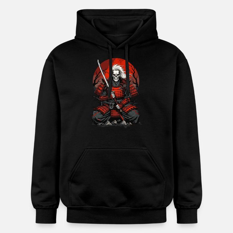 Anciens samouraïs - Sweat à capuche Softstyle® Gildan Unisexe - noir