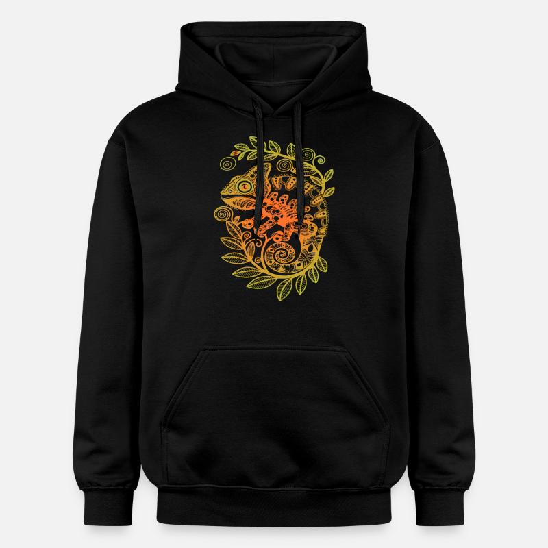 Neptune le caméléon - Sweat à capuche Softstyle® Gildan Unisexe - noir