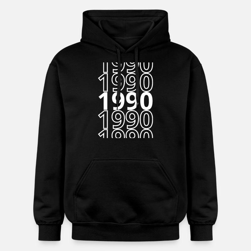 1990 1990 1990 - Sweat à capuche Softstyle® Gildan Unisexe - noir