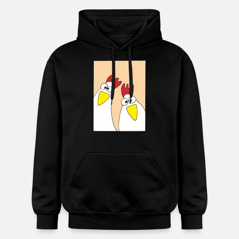 Les poules gloussent - Sweat à capuche Softstyle® Gildan Unisexe - noir