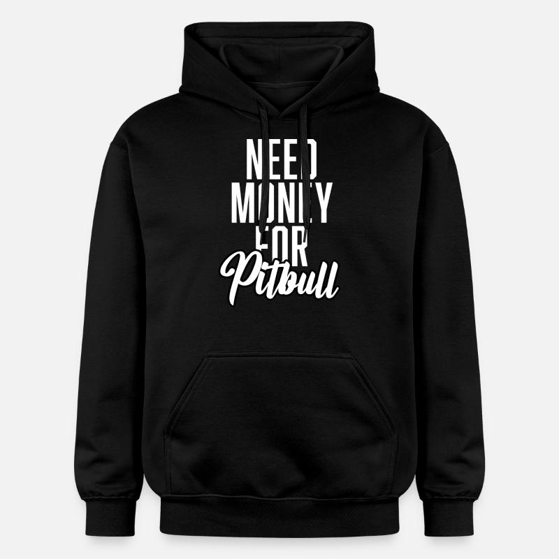 Besoin d’argent pour Pitbull - Sweat à capuche Softstyle® Gildan Unisexe - noir