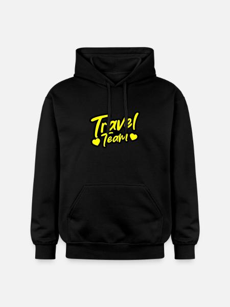 Travel Team - Gildan Unisex Softstyle® Midweight Hoodie - black