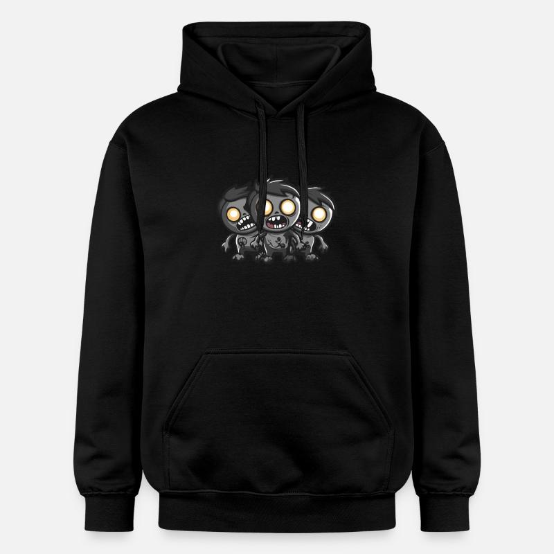 Zombies Halloween Mignon Bébé - Sweat à capuche Softstyle® Gildan Unisexe - noir