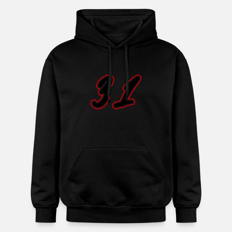 31 Symbole numérique - Sweat à capuche Softstyle® Gildan Unisexe - noir