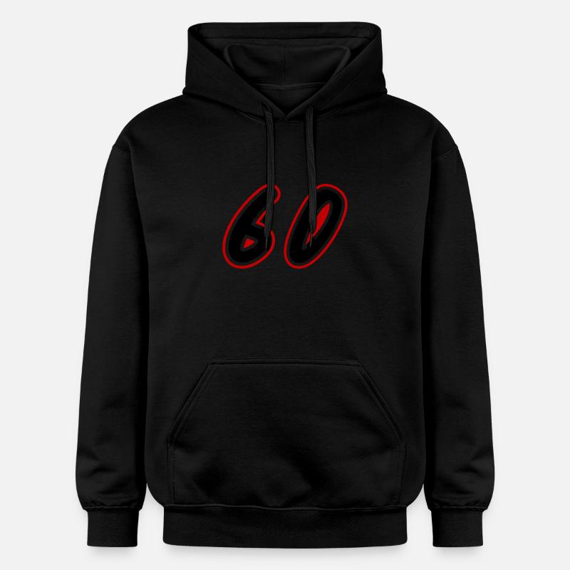 Symbole numérique 60 - Sweat à capuche Softstyle® Gildan Unisexe - noir