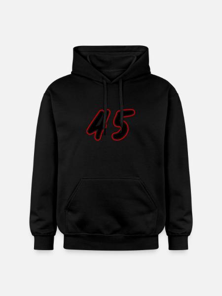 45 Number symbol - Gildan Unisex Softstyle® Midweight Hoodie - black