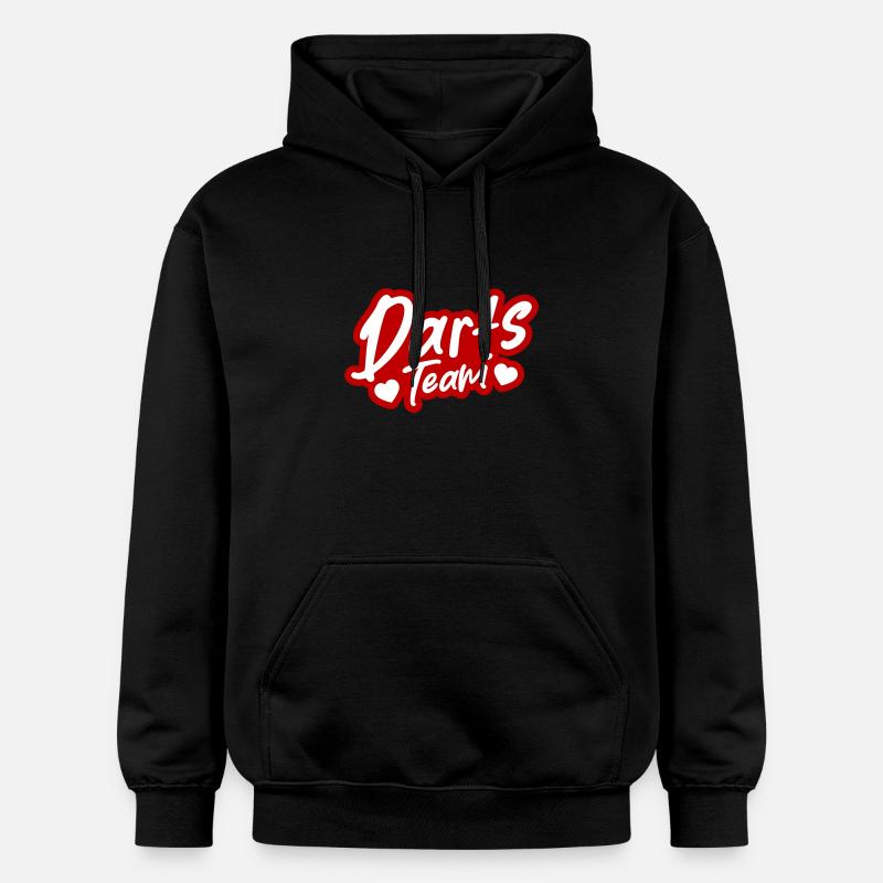 Équipe de fléchettes - Sweat à capuche Softstyle® Gildan Unisexe - noir
