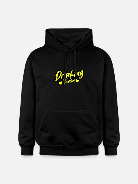 Drinking Team - Gildan Unisex Softstyle® Midweight Hoodie - black
