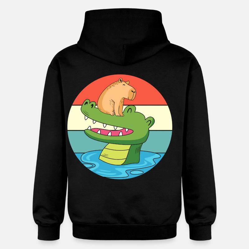 Capybara Capibara - Sweat à capuche Softstyle® Gildan Unisexe - noir