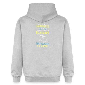 Astronomie - Gildan Unisex Softstyle® Midweight Hoodie - Hellgrau meliert - Hinten - Liana (172cm)
